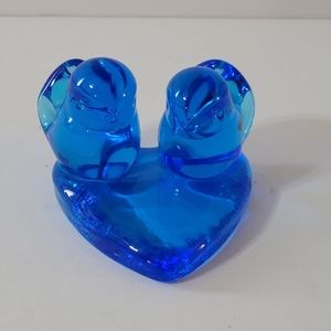 Blue Bird Of Happiness Double with Heart